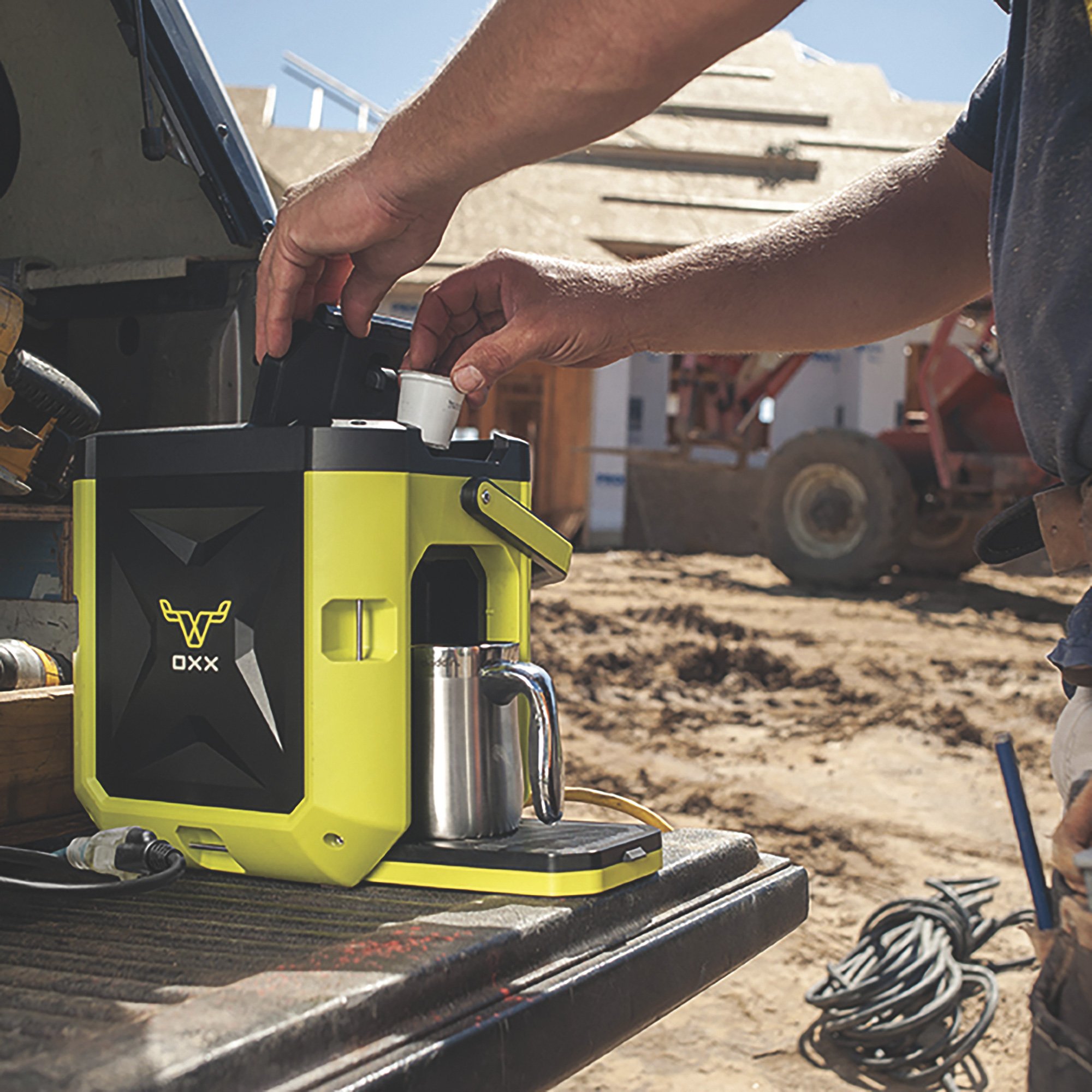 OXX COFFEEBOX Single-Serve Jobsite Coffee Maker — Green